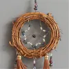 Decoratieve beeldjes Traditionele droomvanger handgemaakte veren vangers voor autokamer muur hangende mobiele ornament decoratie ambachtelijke geschenken