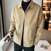 Men's Jackets High Quality Winter Woolen Jacket Men Casual Business Trench Coat All-match Social Men Clothing Streetwear Overcoat S-4XL 231118