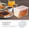 Plates Container Bread Storage Box Plastic Sandwich Kitchen Holder Pp Square Fruit Canister