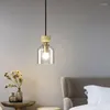 Подвесные лампы минималистское стеклянное светодиодное светодиодное дым Серые висят для спальни гостиная.