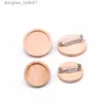 Pins Broches 10 stks/partij Blank Hout Cabochon Broche Basisinstellingen 20 25 30 40mm Dia Ronde Bezel Tray Diy Broches Pin Backs voor Sieraden MakenL231120