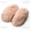 Slippers 2023 Nieuw type pluche pantoffels voor dames in de herfst en winter Huisbont en warm imitatiebont Antislip teenslippers T231114