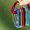 5 PCSCARABINERS Professionell klättring CARABINER D Form bergsklättring spännkrok 12kn säkerhetslås utomhus klättringsutrustning Tillbehör P230420