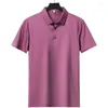 Homens camisetas Verão para Mulberry Homens de Alta Qualidade Negócios Casual Pescoço T-shirt Real Silk Polo Camisa Camisa