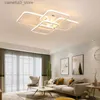 Plafondverlichting FANPINFANDO Rechthoek Acryl Aluminium Moderne Led-plafondverlichting voor woonkamer Slaapkamer Wit/zwart Led-plafondlamparmaturen Q231120