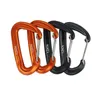 5 PCSCarabiners Outdoor Mousqueton en forme de D 12KN Fermoir Porte-clés Clip Heavy Duty Camping Kit Sports Corde Serrure Boucle Eau Tasse Boucle Escalade Outil P230420