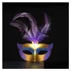 Feestmaskers Groothandel Verenfeestmasker Maskerade Halloween Carnaval Maskers Jurk Kostuum Dame Drop Levering Huis Tuin Feestelijk Onderdeel Dhewv