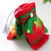 Gants sans doigts pour enfants Gants d'hiver pour enfants Noël Dessin animé mignon Elk Flip Mitaines à demi-doigts pour fille garçon enfants Gants chauds sans doigts doublés de coton 231120