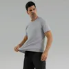 Men's T Shirts LUKU Metal Vent Tech Short Sleeve Outdoor Sports Fitness T-shirt Business Commuter Top Spring And Autumn