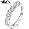 Solitaire Ring 0.7ctw 3mm DF Round Cut Engagement Wedding Lab Grown Diamond Band Ring Sterling Silver for Women 230419