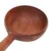Colheres de chá de madeira colher de cozinha concha requintado polimento multifuncional uso servindo colher para cozinhar