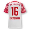 2023/2024 RBL Voetbalshirts Leipziges Home SILVA NKUNKU SZOBOSZLAI POULSEN ANGELINO ADAMS OLMO KLUIVERT HAIDARA LAIMER MORIBA Heren Kindertenues voetbalshirt