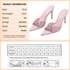 Sandali GOGD Pantofole da donna alla moda 2023 Trendy Summer Luxury Sexy Tacchi alti Peep Toe Strass Scarpe da gladiatore sottili