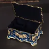 저장 상자 쓰레기통 금속 공예 유럽 스타일의 레트로 보석 크리에이티브 하이 엔드 링 목걸이 작은 선물 230419