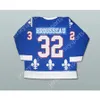 GDSIR Custom Paul Brousseau 32 Quebec Nordiques Hockey Jersey New Top Ed S-M-L-XL-XXL-3XL-4XL-5XL-6XL