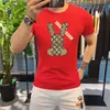 T-shirts pour hommes 2023 Été Luxe Lapin Coton T-shirt Pour Hommes À Manches Courtes Hommes À Manches Courtes T-shirt Imprimé Top Tshirt Cloing Livraison Gratuite