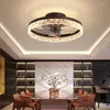 Variable Frequency Fan Ceiling Lamp Invisible Chandelier Restaurant RC Nordic 110V/220v