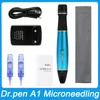 Dr.pen Ultima A1-W Sistema de cuidados com a pele com microagulhas automáticas sem fio Comprimentos de agulha ajustáveis 0,25 mm-3,0 mm Caneta Derma elétrica Mesoterapia Ferramentas de microagulhamento facial