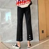 Jeans pour femmes 2023 Harajuku Mode Casual Patchwork Boutons Poche Denim Pantalon Coréen Femelle Vintage Rétro Taille Haute Pantalon Y2k