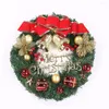 Decorative Flowers Home Ornaments Hanging Stairs For Front Door Decoration Artificial Wreath Rattan Garland Christmas