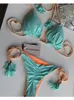 Maillots de bain pour femmes RUOTONGSEPT String Bikini Set Bleu Maillots de bain Femme Sexy Maillots de bain Bikinis Triangle Bandage Femme Beachwear 230420