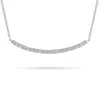 Anhänger Halsketten Stonefans Einfache Strass Gebogene Bar Halskette Choker Für Frauen Mode Personalisierte Kette Kragen Schmuck