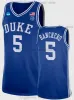 2022 NCAA 5 Paolo Banchero Jerseys Duke Basketball Blue Devils College 3 Jeremy Roach 0 Wendell Moore Jr.