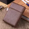 Smoking Pipes 6.5mm Medium Cigarette Special Cigarette Box Full Pack of 20 Men's Cigarette Bags Leather