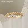 Anneaux de mariage Bague en Zircon rempli d'or 14 carats, bague personnalisée faite à la main, bijoux minimalistes, bijoux résistants au ternissement, bague Boho pour femmes 231118