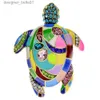 Pins Brooches CIN XIANG Colorful Enamel Sea Turtle Brooches For Women Rhinestone Fashion Animal Pin Vintage Accessories High Quality NewL231120