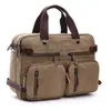 Sıradan tuval çantası, iş çantası, taşınabilir haberci çantası, üç amaçlı çanta, büyük boy 17 inç bilgisayar çantası 230420