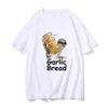Men s T Shirts When Ur Mom Com HOM N Maek Hte Garlic Bread Men Women T Shirts Harajuku Graphic Vintage Trendy Unisex Casual Loose Tshirt 230420