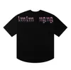 Mens T Shirts Women Designers T-shirts Tees Apparel Topps Man Casual Chest Letter Shirt Spray Paint Graffiti Street Shorts Sleeve Clothing Palm Angel