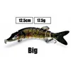 10 cm/12,5 cm Wobblers de brochet pour la pêche appât artificiel dur multi-articulé Swimbait manivelle leurre de pêche réaliste Tackl pêcheleurres de pêche