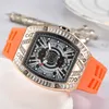 Top Waterproof Watch Silicone Strap Sports Quartz Watch Diamond Dial Timing Gift Exclusive
