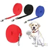 Dog Collars 1.8m 4.5m 6m 10m Fashion Solid Color Training Strap Puppy Kitten Pet Leash Nylon Rope Walking Harness Cat Lead Wire