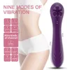 Vibratorer Klitorisvibrator med trio av Fondling Nubs G Spot 9 -lägen Gyrating Klitorier Stimulator Sexleksaker för kvinnliga par