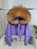 Kvinnor Down Parkas Ofbuy Winter Jacket True Fox Fur Raccoon Collar Thick Duck Loose Street Clothing Löstagbar 231120