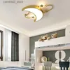 Ceiling Lights Nordic Children Moon Star Ceiling Light Modern Simple Cartoon Creative Warm Boys Girls Study Bedroom decoration Light Fixture Q231120