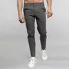 Ternos masculinos masculino Casual Color Solid Lápis Pontas de emagrecimento Trendy Slimming Suit Fashion Explosion Style Micro Elastic Stray Straight Troushers