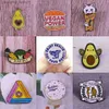 Pins Brooches Hard Enamel Pins Vegetarianism Hamburger Toast Avocado Donut Bee Carrot Pussy Vegetarian Vegetables Plant Badges Cartoon BroochL231120