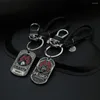 Porte-clés PC Game Metro Exodus 2033 Porte-clés Dog Tag Pendentif Porte-clés Hommes Voiture Porte-clés En Métal Charme Cadeaux Pour Enfants Femmes Sac Bijoux Kolye