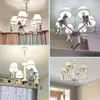 Pendant Lamps Nordic Simple Personality Children's Room Princess Boy And Girl Bedroom Creative Cartoon Carousel Lights LX111002