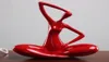 Résine Artisanat Décoration de la maison Abstrait Yoga Fille Personnage Ornements Sculpture Creative Salon Chambre Bibliothèque Accessoires T21005269