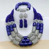 Conjunto de pendientes de collar 2023, joyería de boda africana, pulseras de resina de cristal Artificial para mujer, pendientes, fiesta de aniversario, regalo de novia de Nigeria