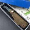 Quick Delivery of BM 162 Brush Fixed Blade EDC Survival Straight 3.85 "straight Drop Point G10 Handle Leather Sheath Knife