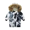 Winter designer kids coat Down Jacket For Boys Real Raccoon Fur Thick Warm Baby Outerwear Coats 2-15 boys girls jackets Years Kid Fashion Teenage Parka