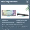 Klavyeler Klavyeler K1 İnce Mekanik Oyun RGB Klavye Desteği Bluetooth 5.0 Kablosuz USB 2.4G Rus Portekizce 84 Mac OS Windows PC için Anahtar