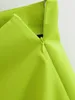 Femmes Néon Desinger Green Color convient à un bouton baisser le collier Blazer SML