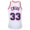 1996-97 Patrick Ewing Knick Basketball Jersey Nuova 1991-92 York Mitch Ness White Blue Size S-XXXL Basketball Jersey